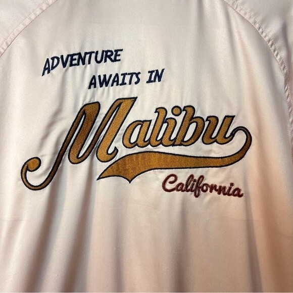 Kendall & Kylie Satin Bomber Jacket Peach Size S - Picture 6 of 11